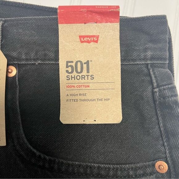 Levi's 501 Original Jean Distressed Shorts-Size 31 - Picture 3 of 8